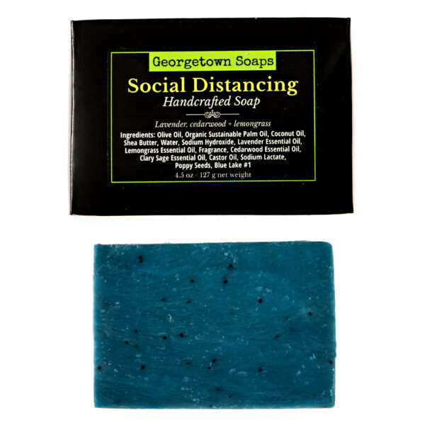 social distancing handmade soap